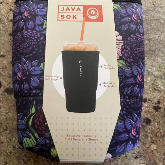 Floral Insulating Beverage Sleeve - Picture 1 of 2